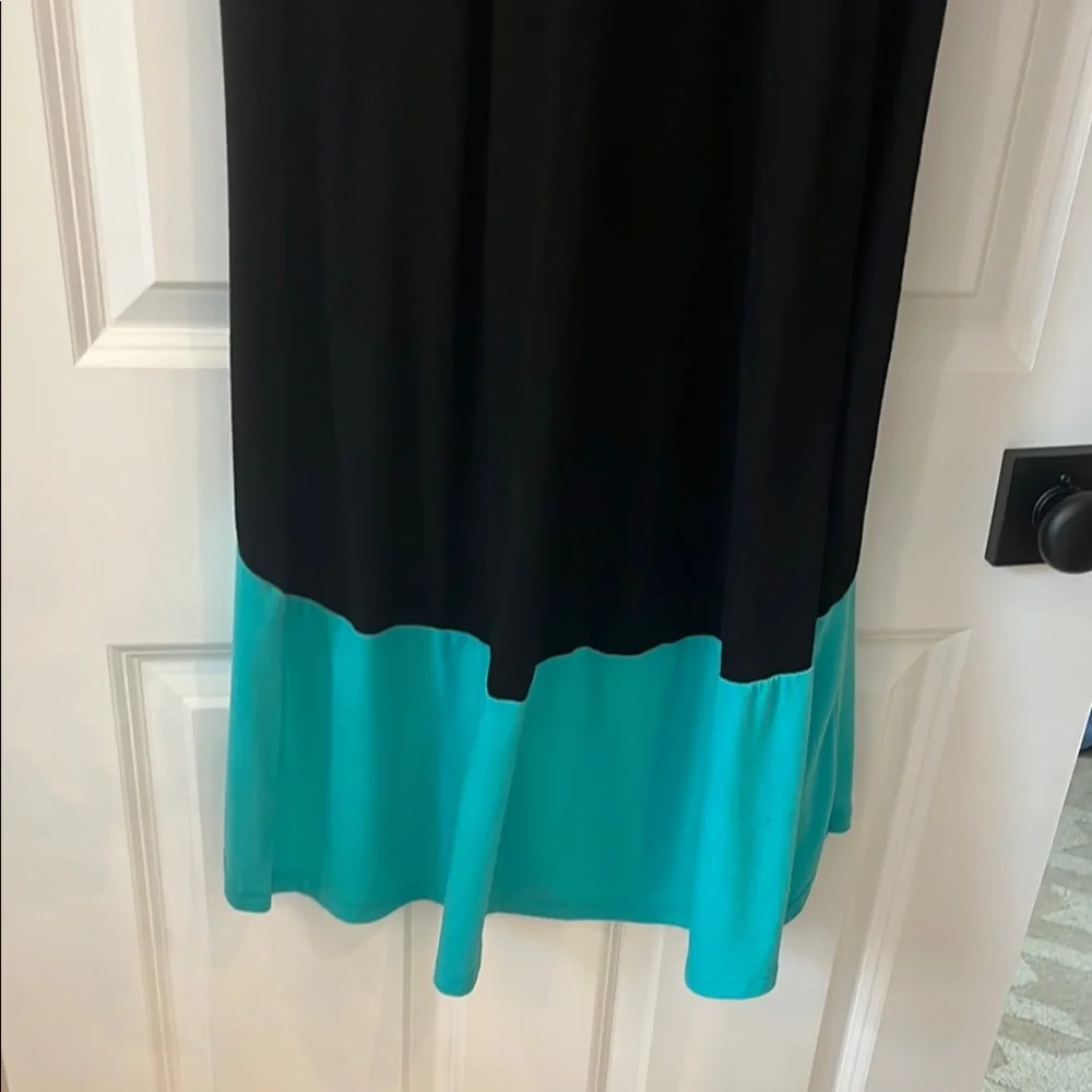 George Blue and Black Sleeveless Dress - Picture 7 of 8